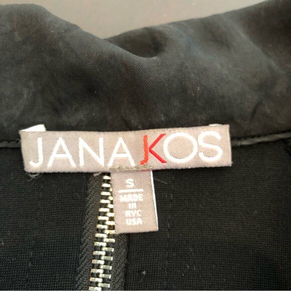 Jana KOS black front and back full zip jacket size Small - Picture 9 of 14